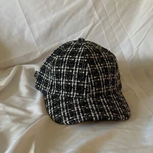 Express Monochrome Tweed Cap